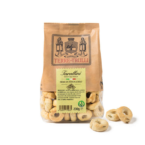 Tarallini graines de fenouil- Terre dei Trulli 230g 