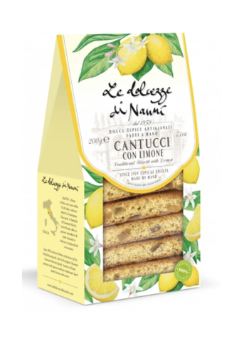 Traditional Lemon Biscotti (Cantucci) - Le Dolcezze Di Nanni 200g 