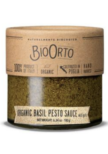 Pesto au basilic biologique - Bio Orto 180 g 