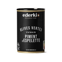 Olives vertes farcies de piment d'Espelette - Ederki 250 ml