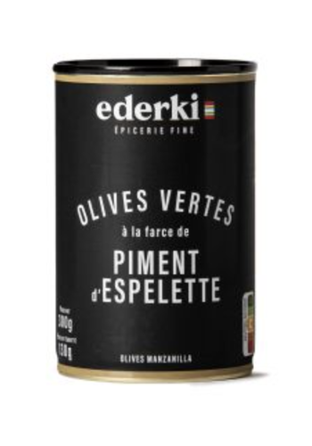 Olives vertes farcies de piment d'Espelette - Ederki 250 ml 