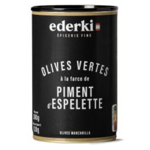Olives vertes farcies de piment d'Espelette - Ederki 250 ml 
