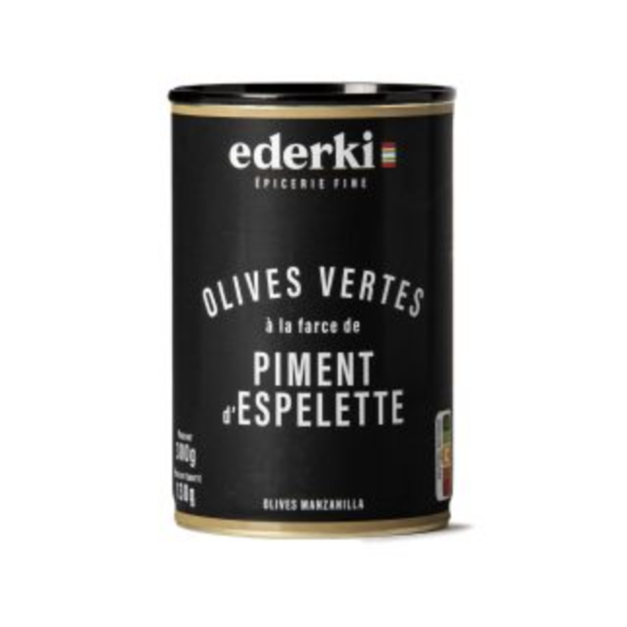 Olives vertes farcies de piment d'Espelette - Ederki 250 ml