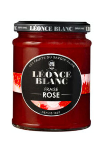 Confiture fraise & rose - Léonce Blanc 320g 