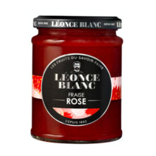 Confiture fraise & rose - Léonce Blanc 320g 