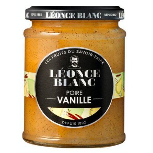 Confiture poire & vanille - Léonce Blanc 330g 