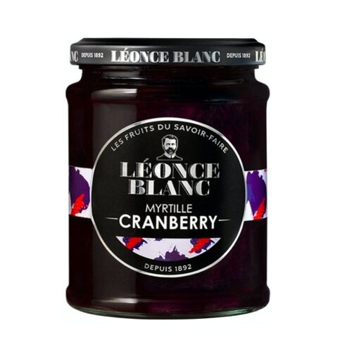 Cranberry Blueberry Jam - Léonce Blanc 330g 