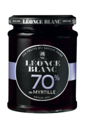 Confiture myrtille 70% - Léonce Blanc 320g 