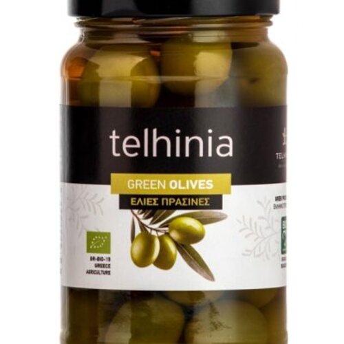 Organic Green Olives -Telhinia 370ml 
