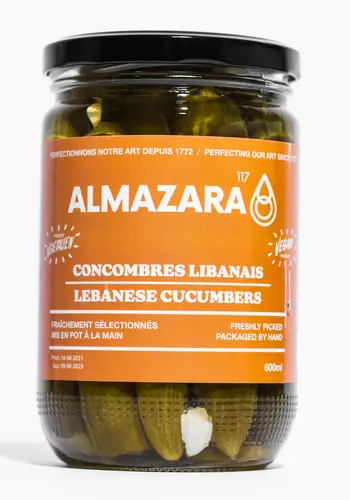 Lebanese Cucumbers - Almazara 600ml 
