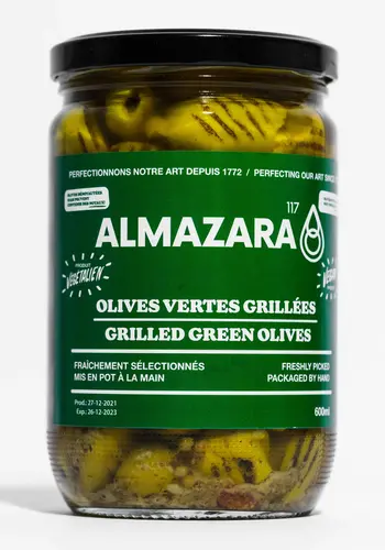 Grilled Green Olives - Almazara 600ml 