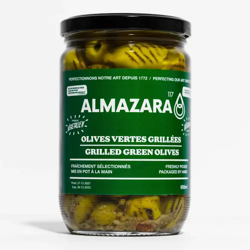 Grilled Green Olives - Almazara 600ml 