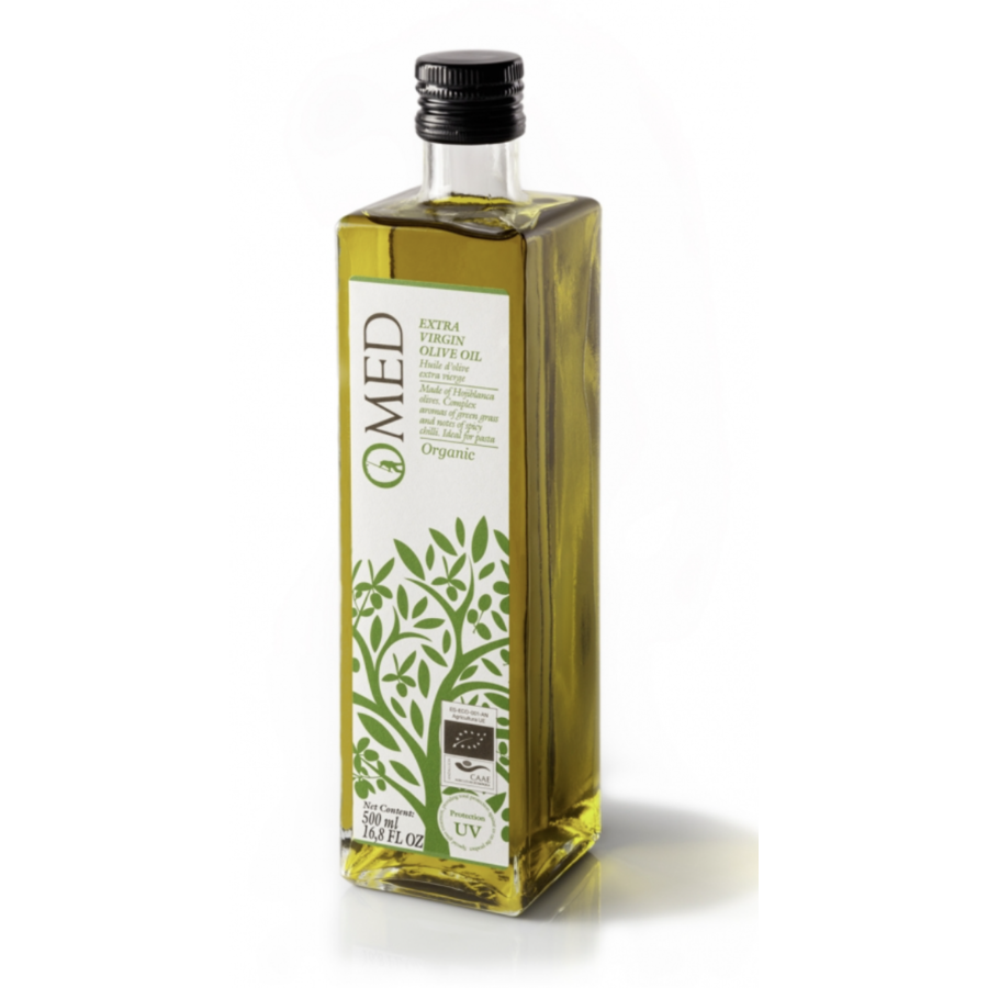 Hojiblanca Extra Virgin Olive Oil (Organic) - O-Med 500 ml