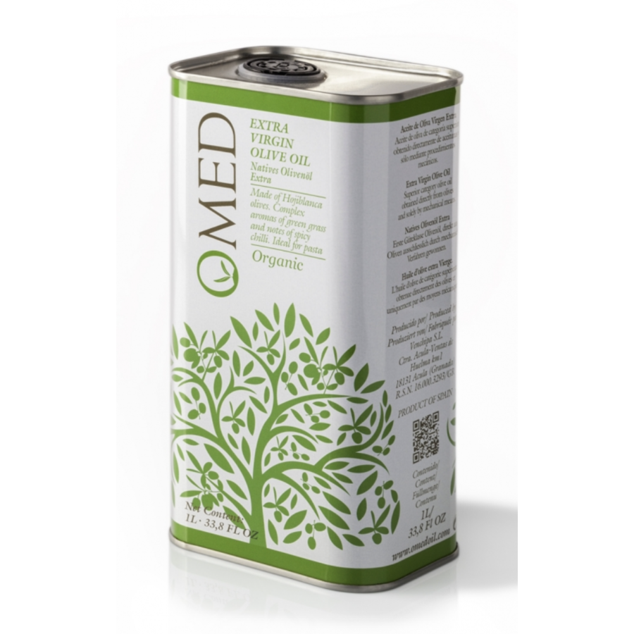 Olive oil (Organic - Can) Hojiblanca - O-Med 1 liter