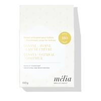 Banana, oat and goat's milk baby soap - Mélia 100g