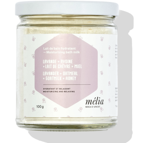 Lait hydratant à la lavande, lait de chèvre et avoine pour bébés - Mélia 100g 