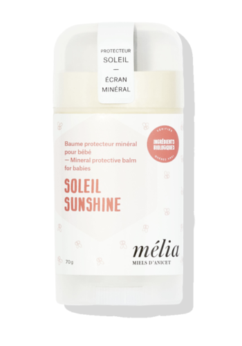 Baume protecteur minéral soleil pour bébés - Mélia 70g 