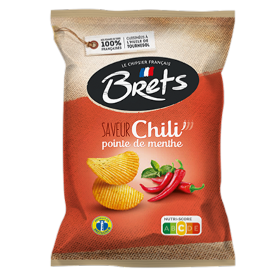 Chile chips mint tip - Brets 125g