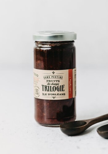 Confiture  triologie fraise, mûre, framboise - Tigidou 200ml 
