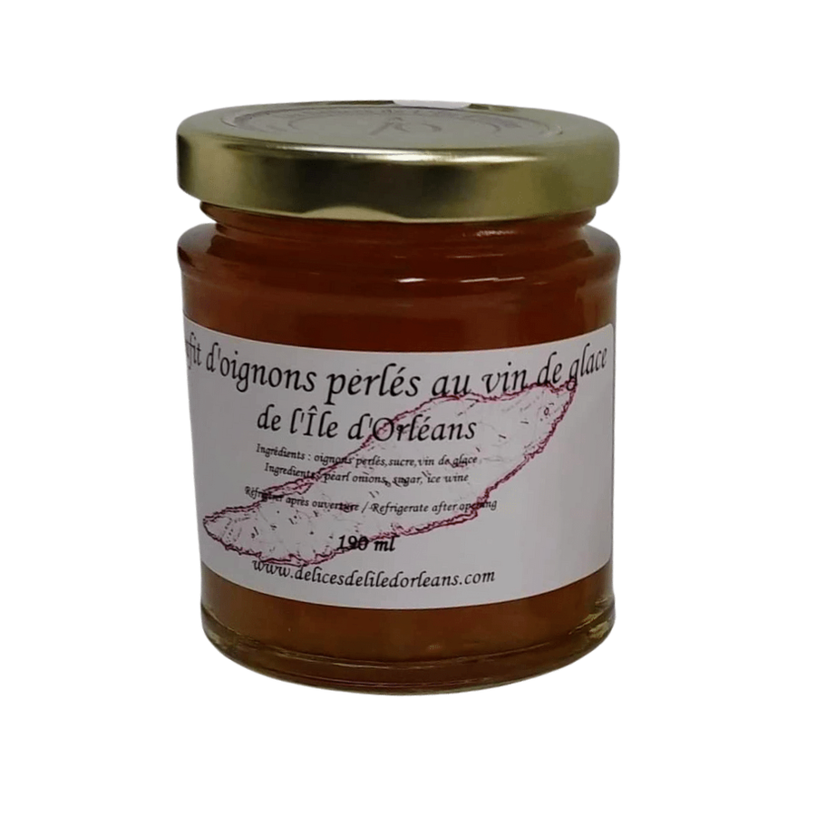 Confit d'oignons perlé au vin  de glace | Délice de lÎle d'Orléans | 190ml