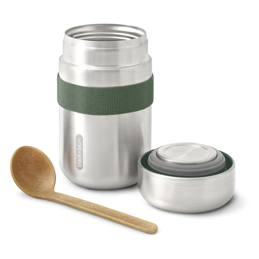 Food Flask (Olive) - Black + Blum 400 ml