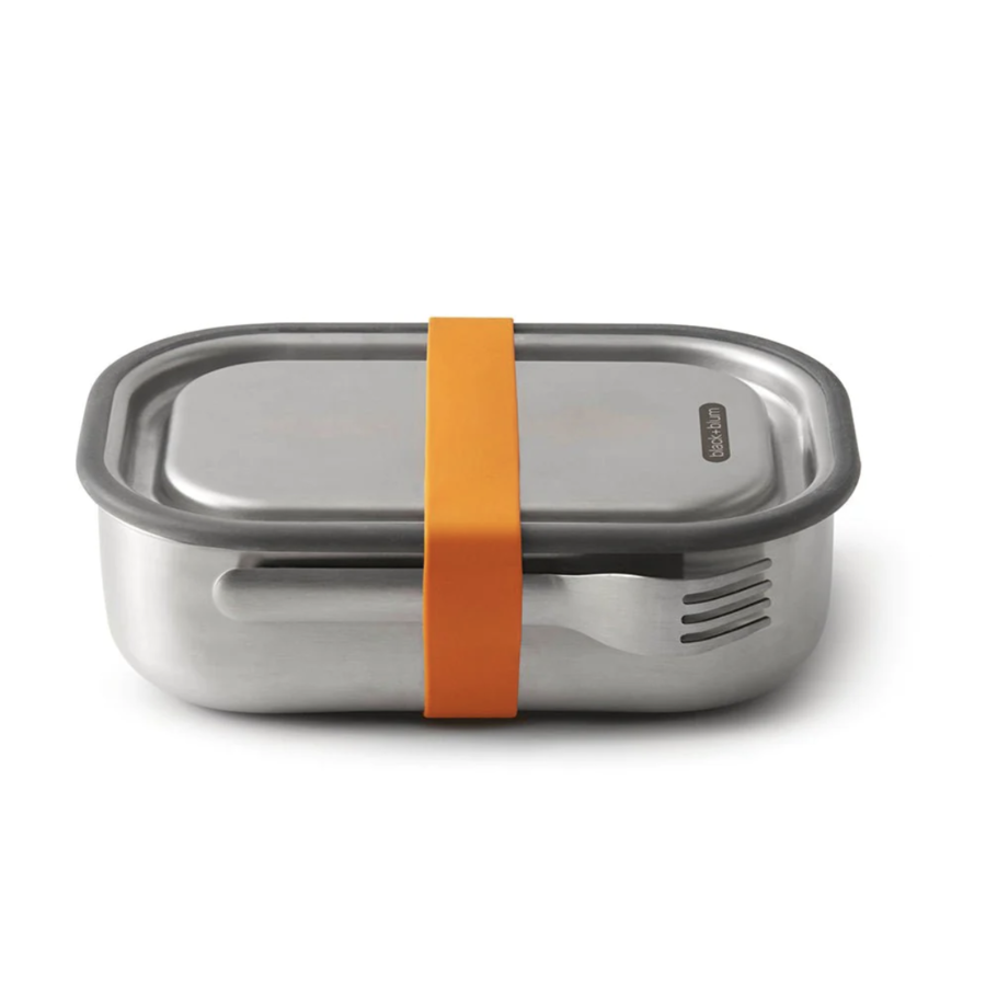 Large Stanless Steel Lunch Box (Orange) - Black + Blum 1L