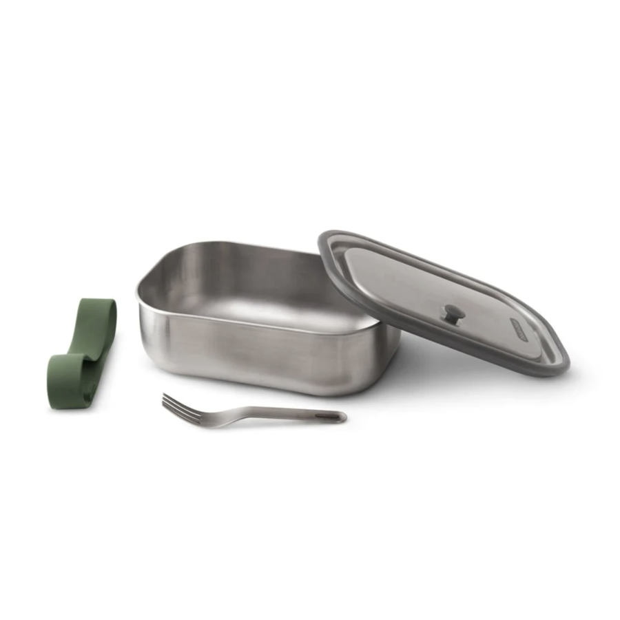 Stainless Steel Lunch Box (Olive) - Black + Blum 600 ml