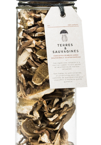 Cépes (porcini) séchées de Lozère - Terres & Sauvagines 100g 
