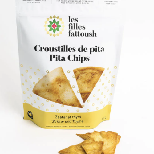 Pita Chips (Za'atar and Thyme) - Les Filles Fattoush 200g 