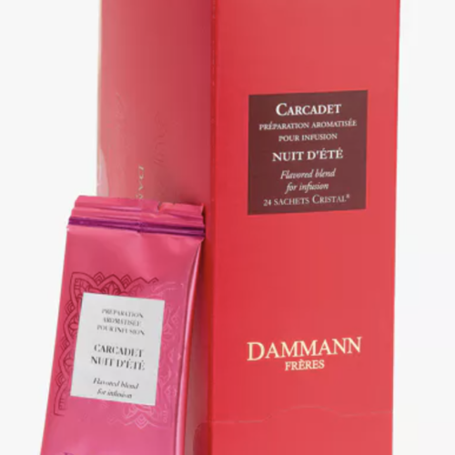 Flavored Blend for Infusion (Carcadet Nuit d'Été) - Dammann Frères 24 sachets 