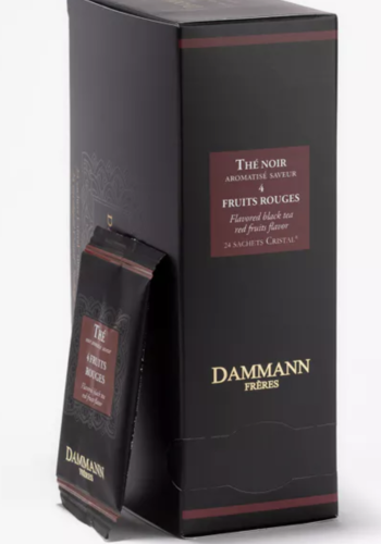 Flavored black tea red fruits flavor - Dammann Frères 24 bags 