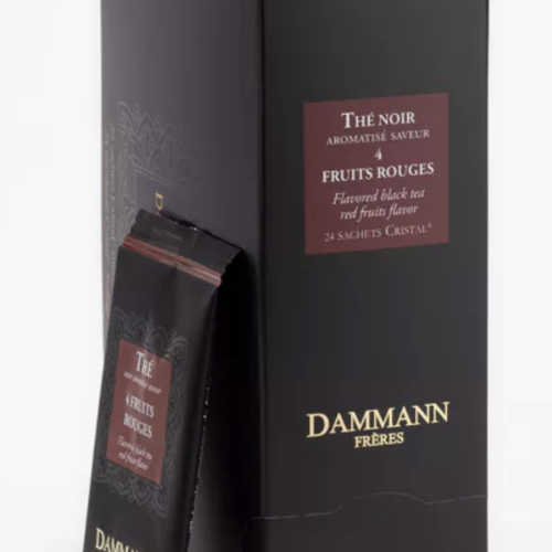 Flavored black tea red fruits flavor - Dammann Frères 24 bags 