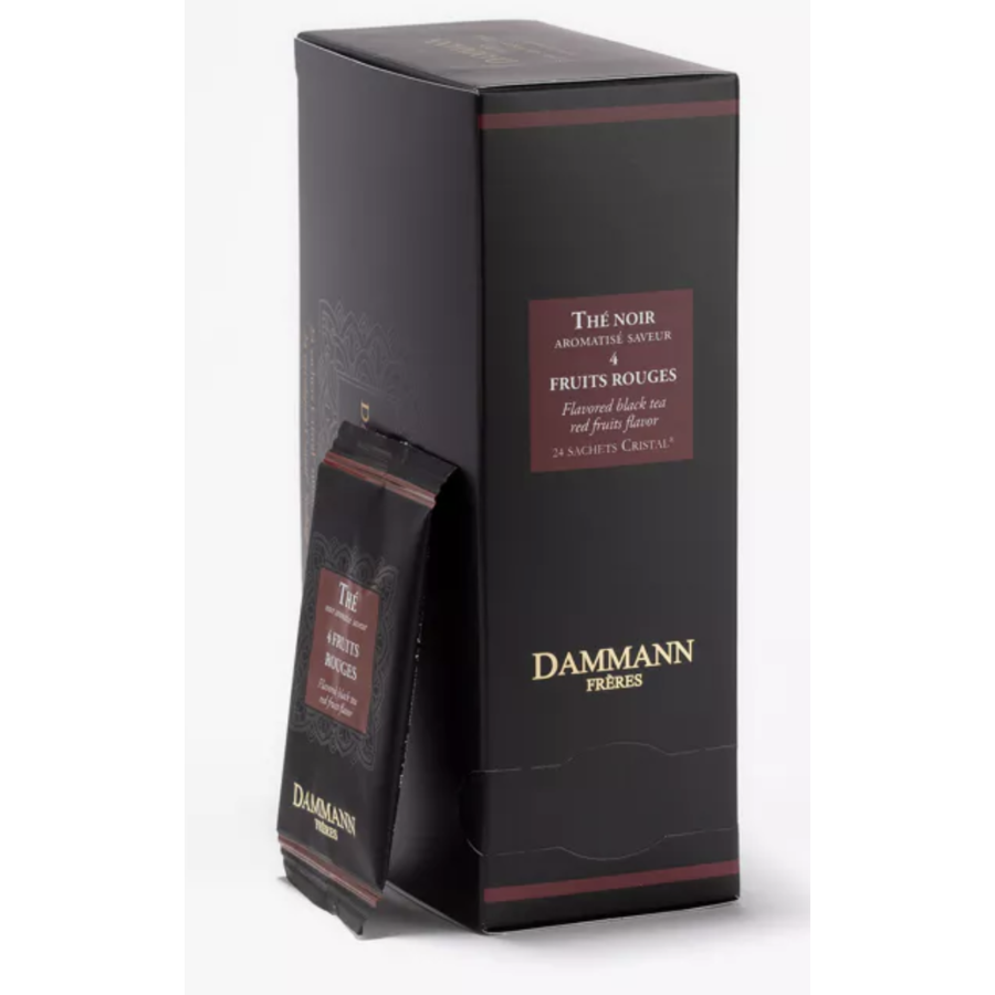 Flavored black tea red fruits flavor - Dammann Frères 24 bags