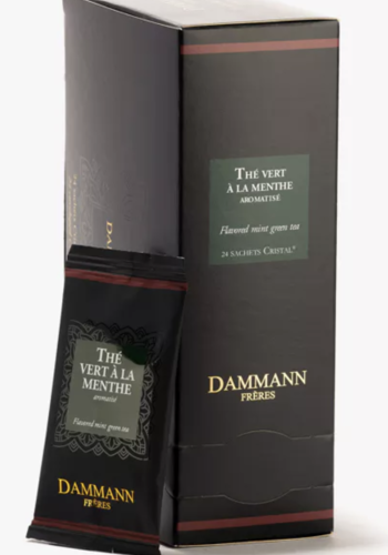 Flavored Mint Green Tea - Dammann Frères 24 bags 