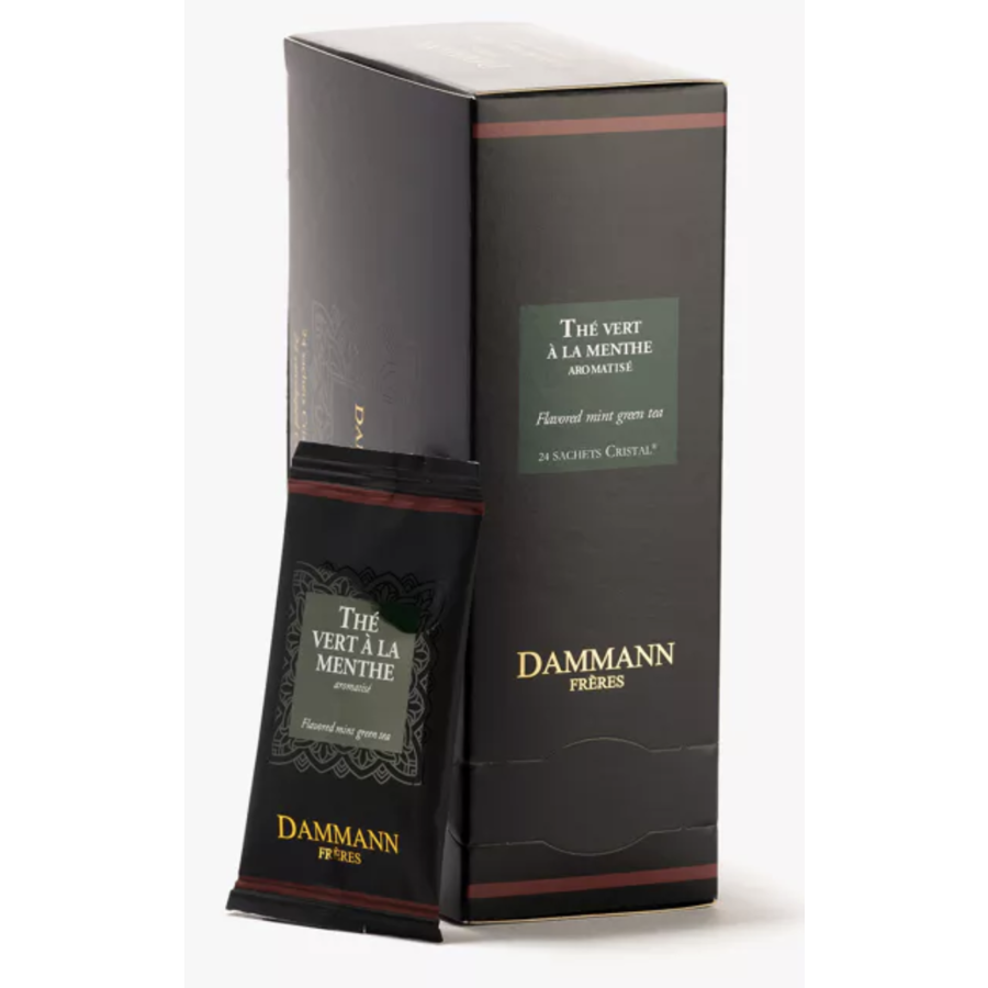 Flavored Mint Green Tea - Dammann Frères 24 bags