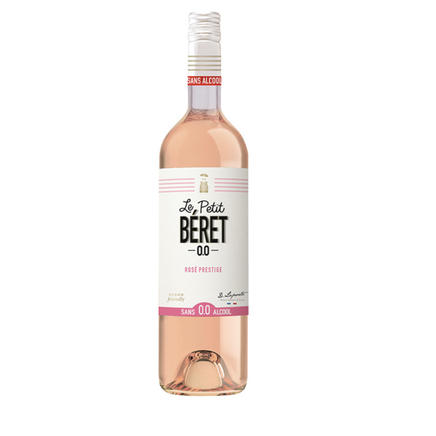 Organic Prestige rosé wine (alcohol free) - Petit Béret 750ml