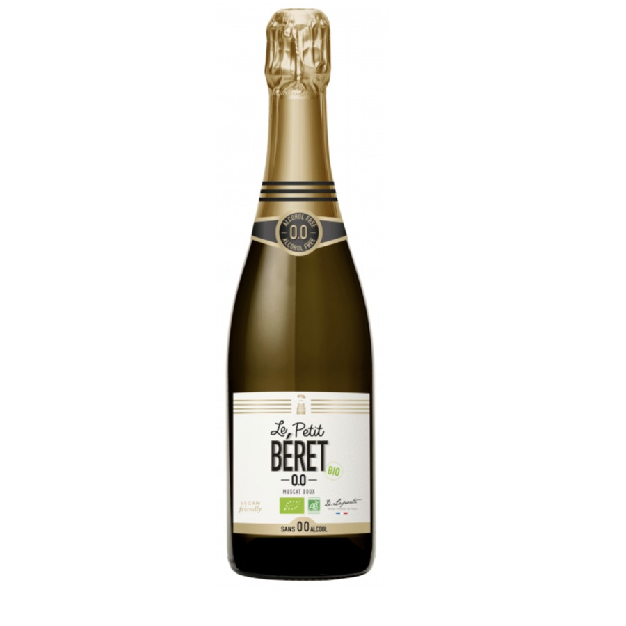 Organic sparkling sweet muscat (alcohol free) - Petit Béret 750ml
