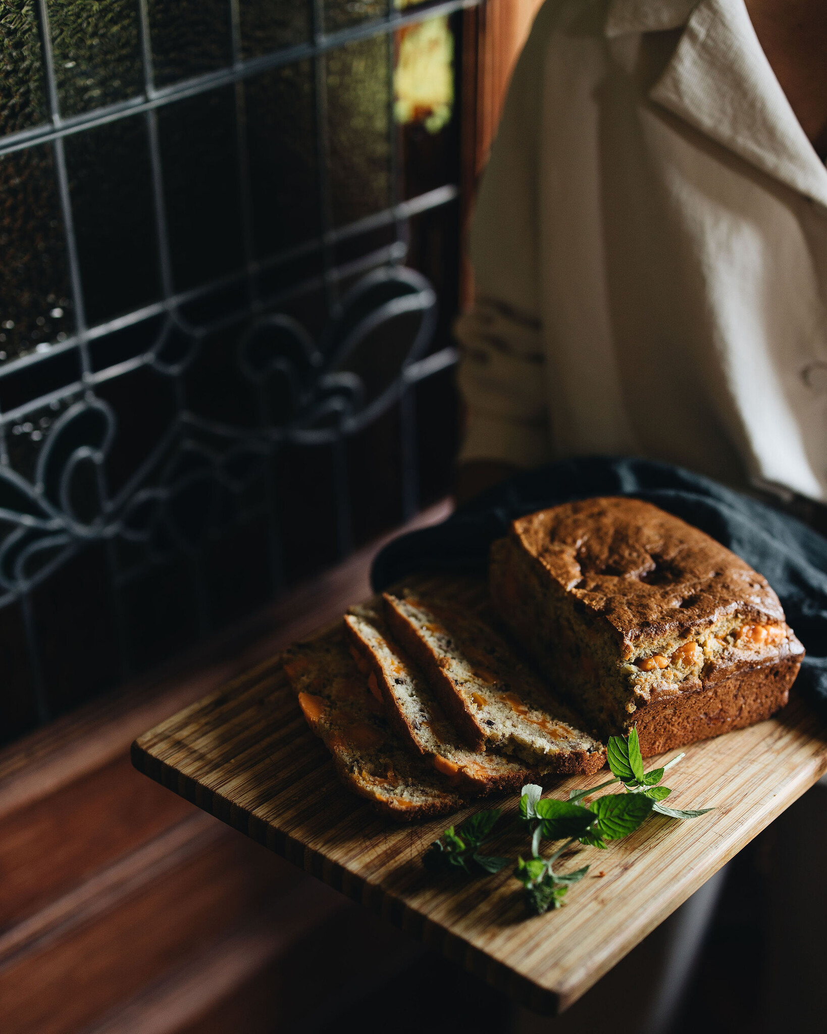 Pain au fromage cheddar jaune