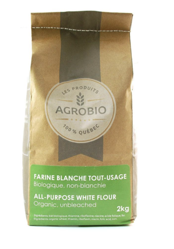 All-Purpose White Flour (Organic, unbleached) - Agrobio 2 kg 