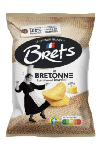 Croustilles La Bretonne (subtilement beurrée) - Brets 125g 