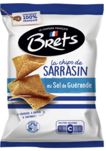 Buckwheat chips with Guérande salt - Brets 120g 