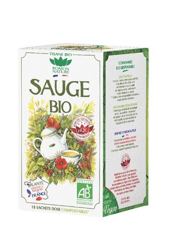 Organic Sage Herbal Tea - France Bio 18 sachets 