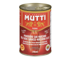Tomates San Marzano entières pelées D.O.P. - Mutti 398ml - Les