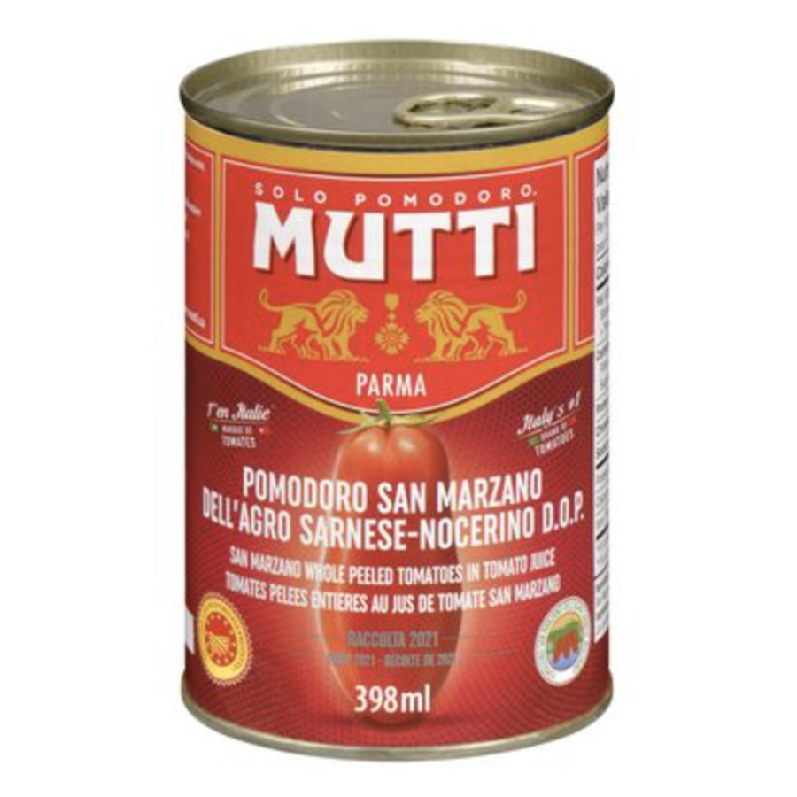 San Marzano Whole Peeled Tomatoes in Tomato Sauce - Mutti 398ml