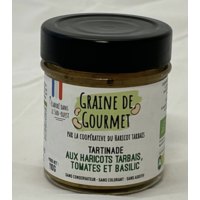 Tartinade aux haricots tarbais, tomates et basilic (Biologique) - Haricots Tarbais 100g