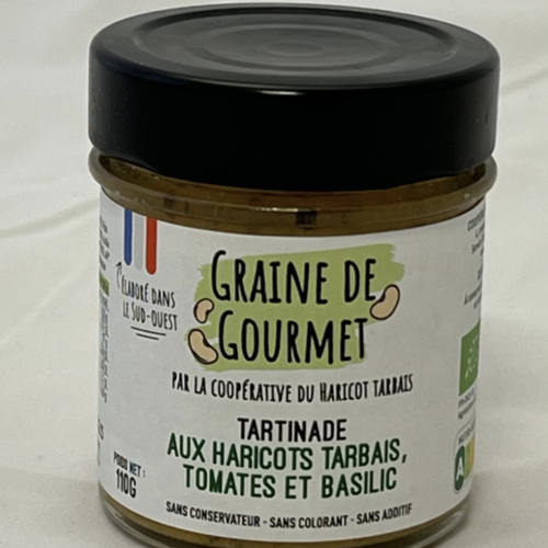 Tartinade aux haricots tarbais, tomates et basilic (Biologique) - Haricots Tarbais 100g 