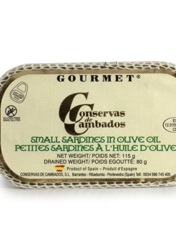 Small Sardines in Olive Oil - Conservas Cambados 111g 