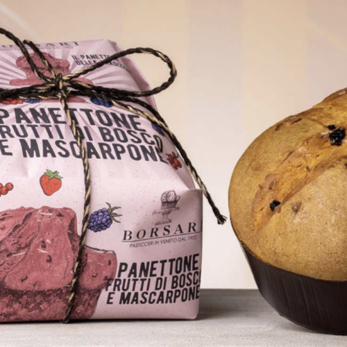 Panettone with Mascarpone cream and berries - Borsari 1kg 