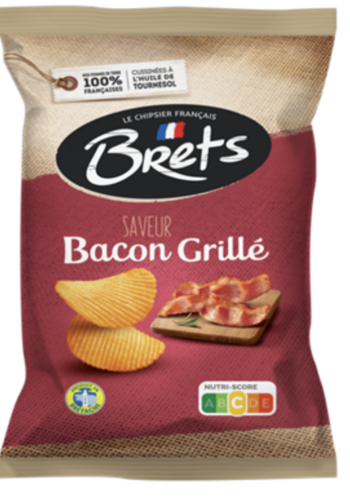 Grilled Bacon Chips - Brets 125g 