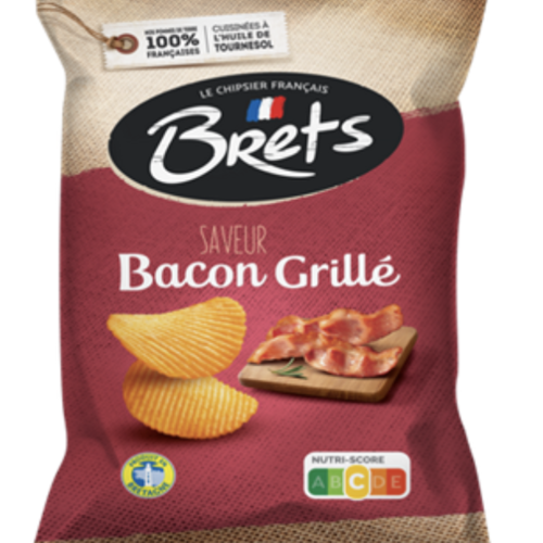Grilled Bacon Chips - Brets 125g 